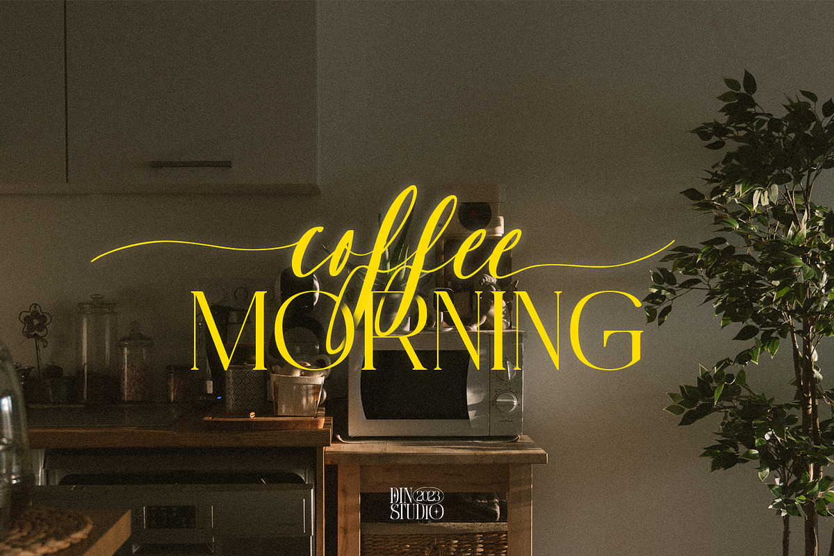 Sunset Imaginary, a Script Font by din-studio.com (Photo 3 of 10)