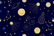 My Space. Set of Cosmic Patterns, a Pattern Graphic by Svetlana Kononova (Thumbnail 12 of 15)