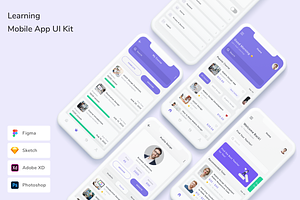 Learning Mobile App UI Kit