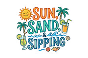 Summer Vacation Quotes SVG Bundle, a Seasonal Illustration by Artivon (Thumbnail 3 of 11)