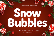 Snow Bubbles - Modern Christmas Font