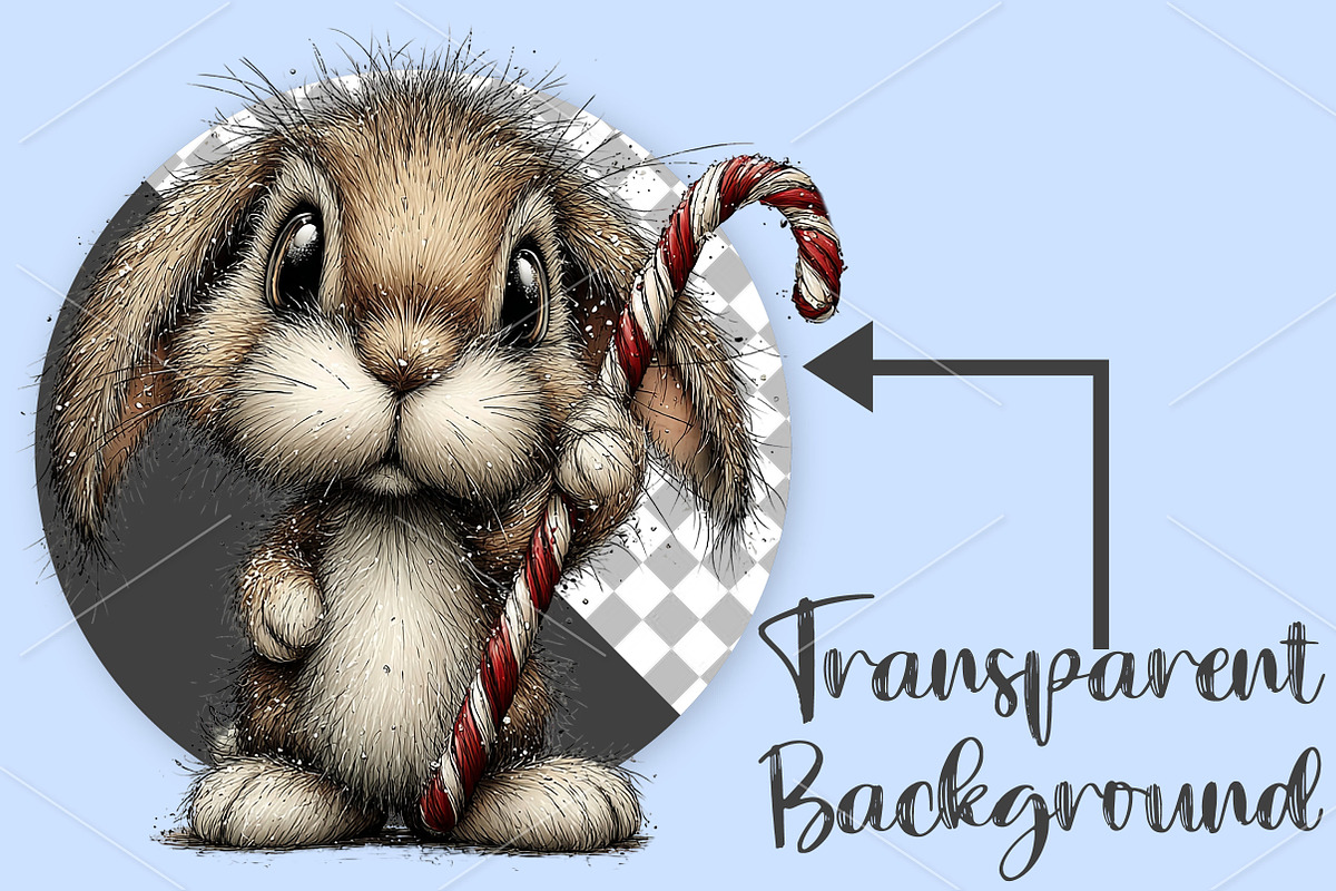 Whimsical Christmas Animals Clipart, a Seasonal Illustration by Canvas Craft (Photo 2 of 7)