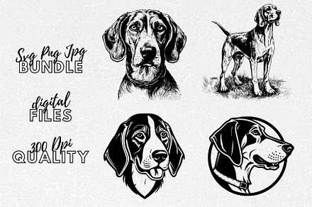 American Foxhound SVG - Dog Clipart