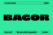 Bagor Font, a Sans Serif Font by trustha (Thumbnail 1 of 12)