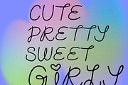 Girly Suburban School Notes, a Handwritten Font by Eryn Rose Design (Thumbnail 8 of 14)