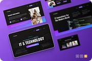 Modern IT & Technology Google Slides, a Presentation Template by Annora Studio (Thumbnail 1 of 5)