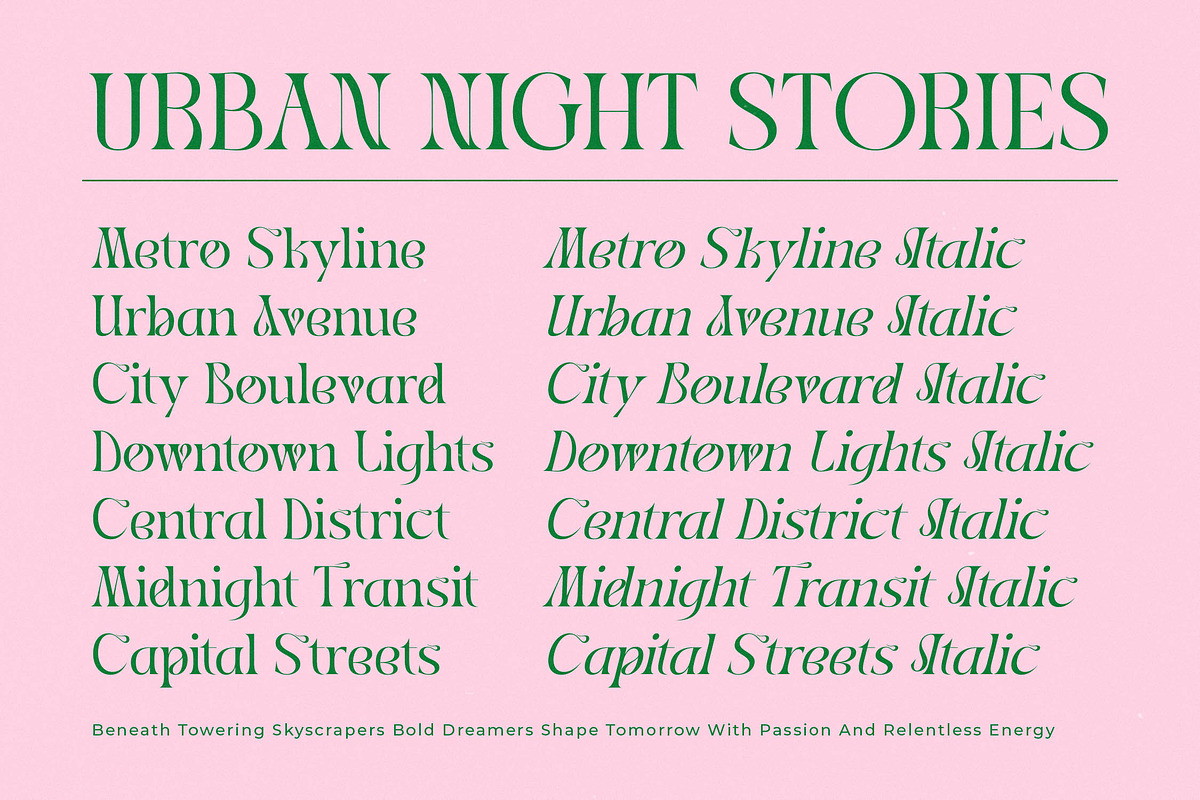 Midnight Modern Display Serif, a Serif Font by timelesstype.co (Photo 17 of 20)