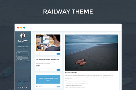 RAILWAY - Responsive Tumblr theme