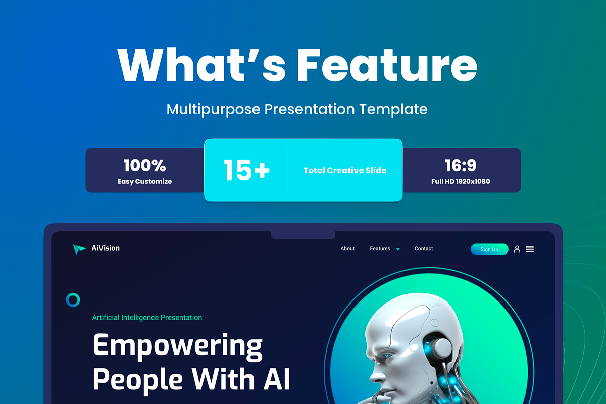 Artificial Intelligence PowerPoint, a Presentation Template by SquidPixey