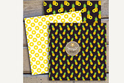 Pineapple Digital Papers, a Pattern Graphic by JennyL Designs (Thumbnail 4 of 5)