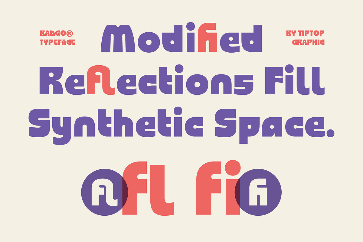 Badgo - Geometric Retro Futurism, a Sans Serif Font by Tiptop Graphic (Photo 5 of 10)
