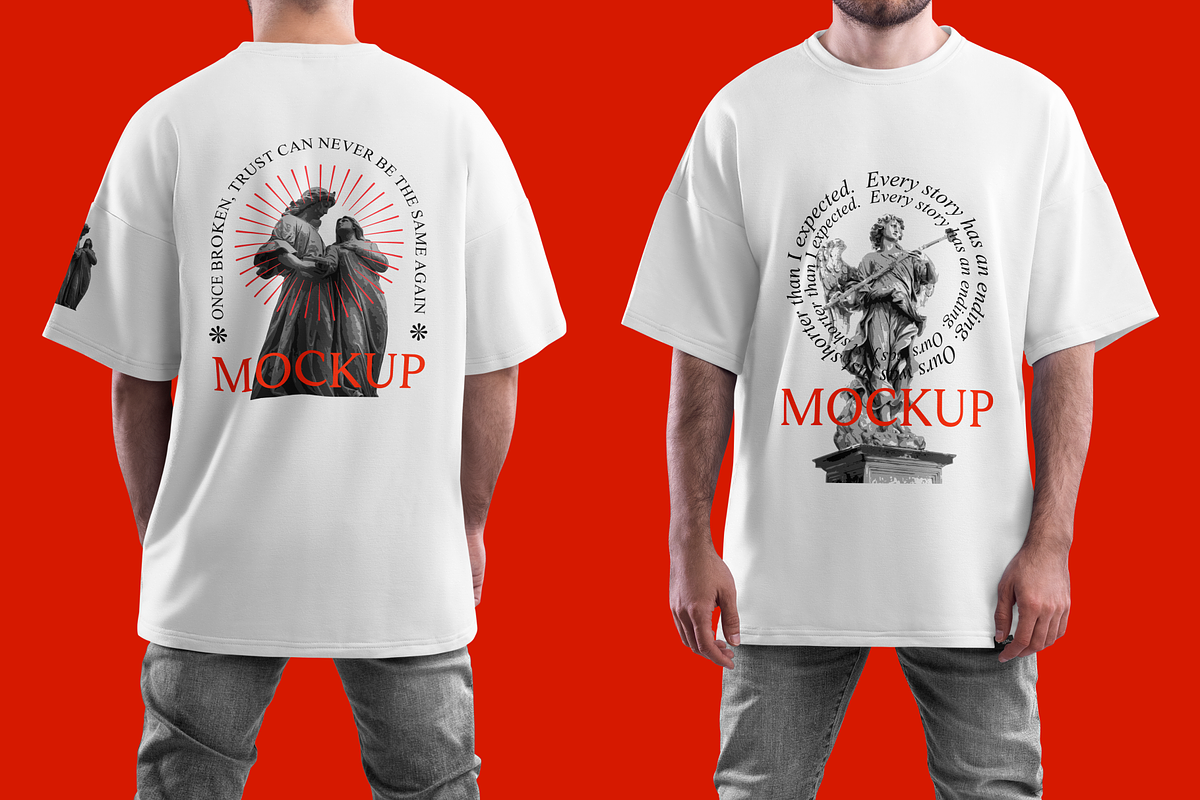 T-Shirt Oversize Mockup, a Shirt Mockup by PopotLane (Photo 3 of 6)