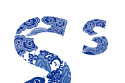 Letter A-Z Chinese style, a Symbol Font by PonDeArt (Thumbnail 20 of 27)