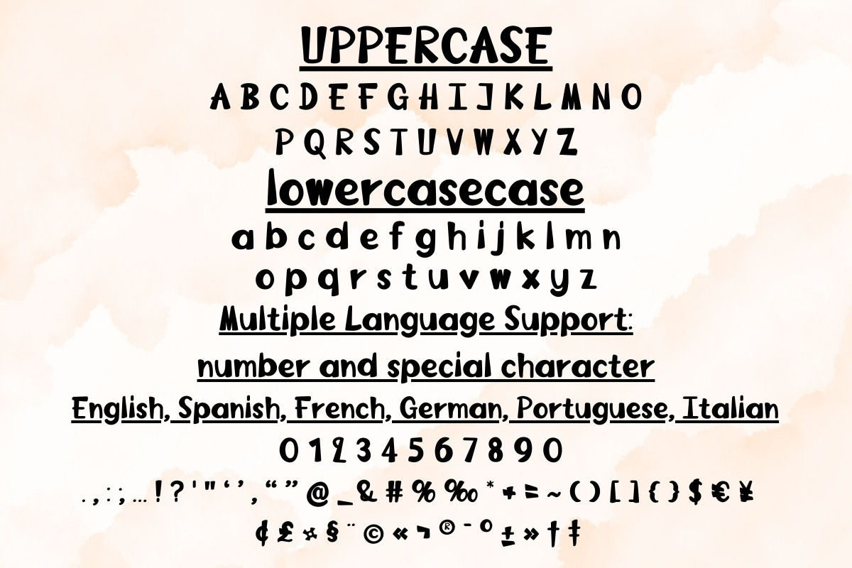 Groovy Era Typeface - Handwritten, a Handwritten Font by Charmingbear59.design (Photo 5 of 5)