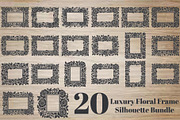 Luxury Floral Frame Silhouette, an Object Graphic by hafijul (Thumbnail 1 of 4)