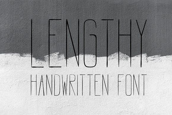 LENGTHY | All Caps Brush Font preview 7