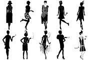 Gatsby Flappers/Mobsters AI EPS PNG, a Person Illustration by FrankiesDaughtersDesign (Thumbnail 2 of 6)