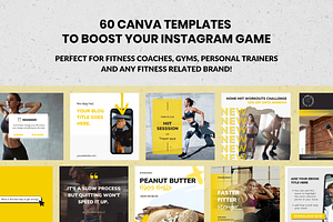 Instagram Canva Template Fitness