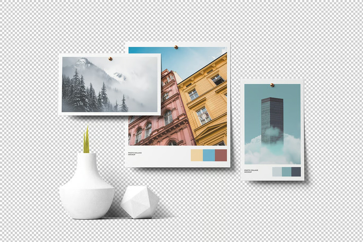 Photo Collage Mockup Template, an Advertising Mockup by zpackcreative (Photo 2 of 5)