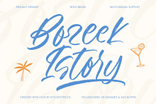 Bozeek Istory Bold Brush Font