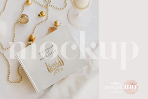 Wedding Guest Book Mockup, a Product Mockup by MoMockups