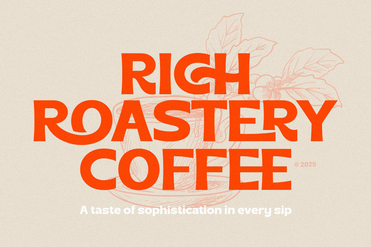 Chales Rientta – Retro Sans, a Sans Serif Font by HansCo Studio (Photo 2 of 10)