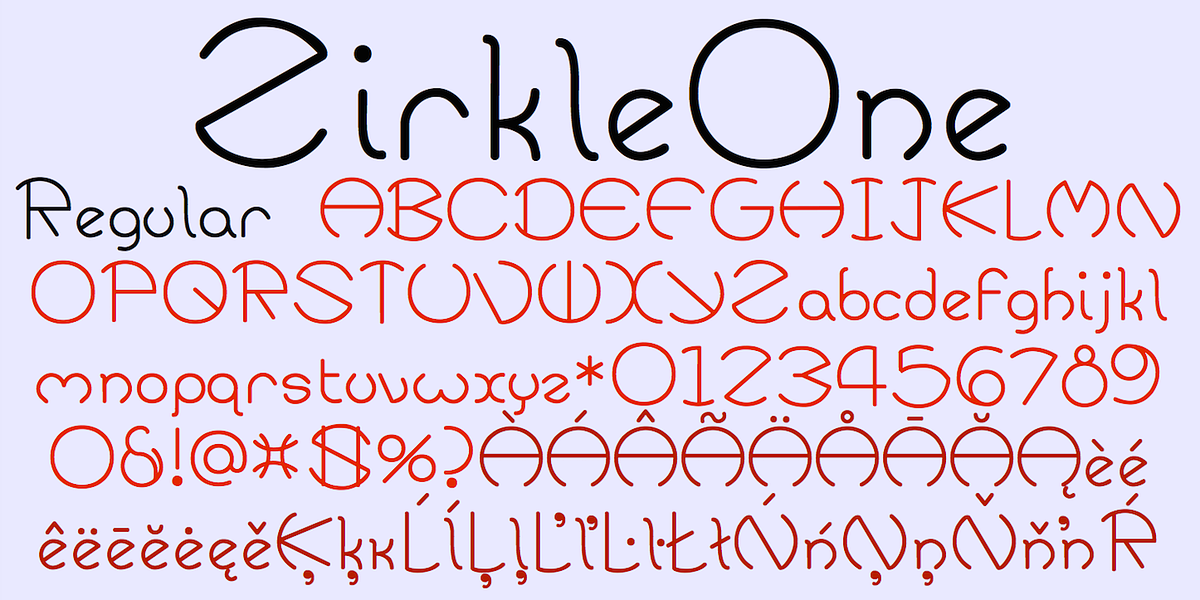 Zirkle, a Font by Ingrimayne Type (Photo 1 of 9)