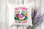 Silly Goose in Pink Sweater PNG, an Illustration by Designking (Thumbnail 4 of 4)