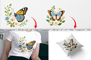 Red Admiral Butterfly Clipart, a Graphic by Artnoy (Thumbnail 3 of 5)