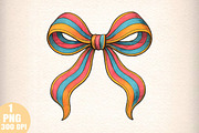 Coquette Christmas Bow Brushstroke, an Illustration by Daily.Designs (Thumbnail 1 of 5)