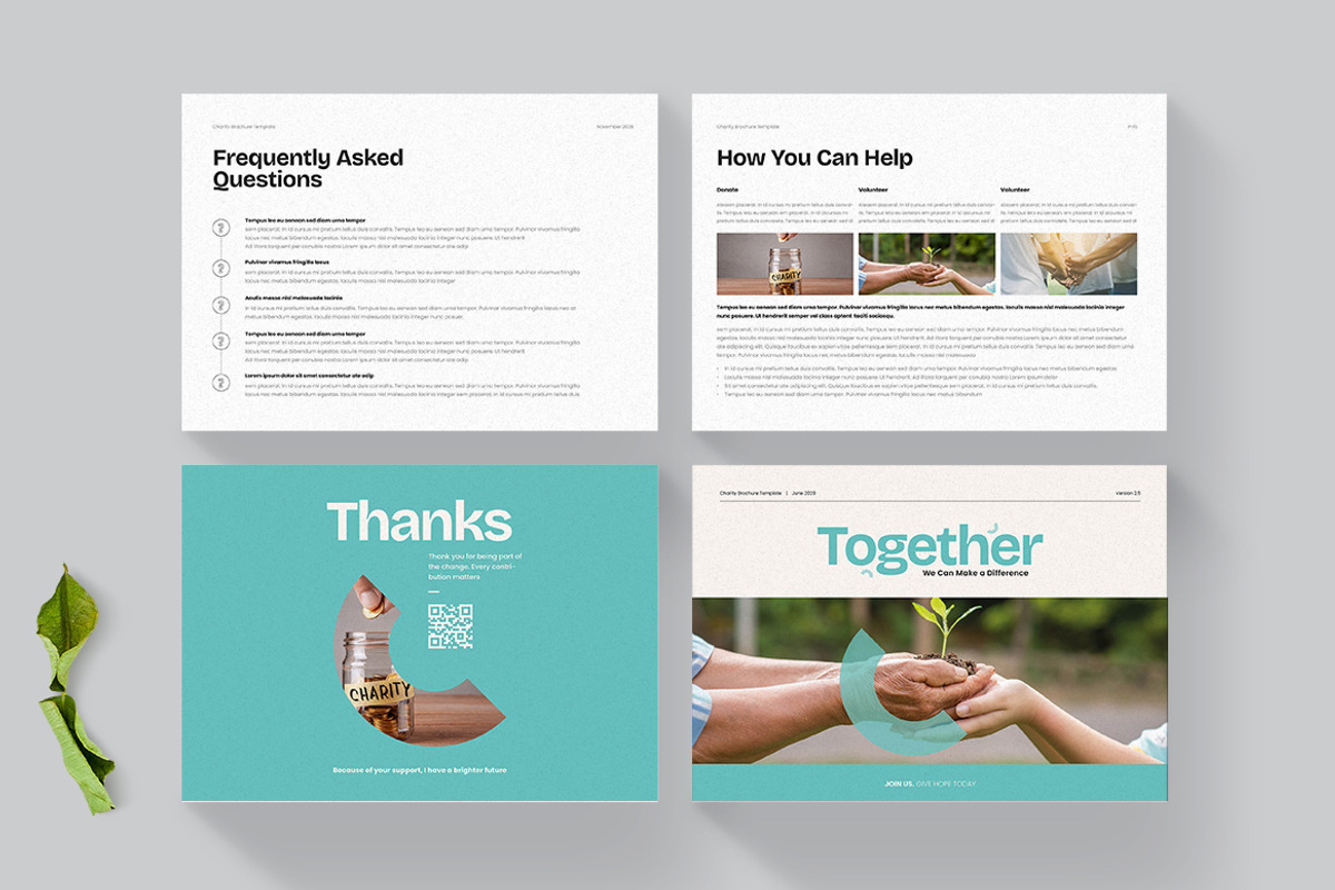 Charity Brochure | Landscape, a Brochure Template by HiveArts (Photo 5 of 5)