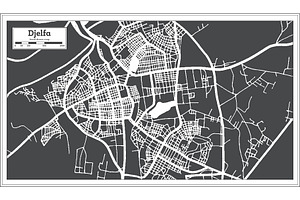 Djelfa Algeria City Map