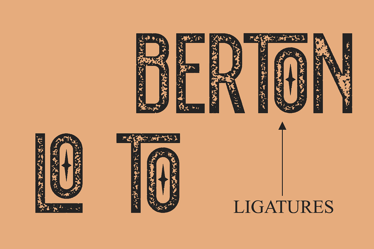 BERTON - Clean and Rough, a Sans Serif Font by Haksen (Photo 6 of 8)