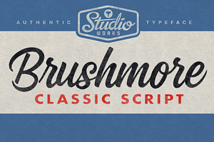Brushmore | Classic Script, a Script Font by StudioWorks