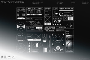 25 Vector Label Graphics - Editable, an Object Graphic by Moduclave Studio
