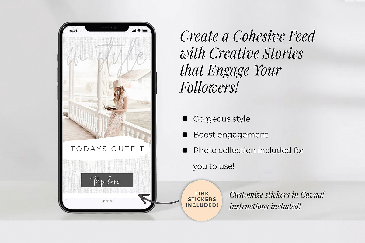 Instagram Stories for Canva | Linen, a Social Media Template by Thirty One Palms Studio (Photo 5 of 11)