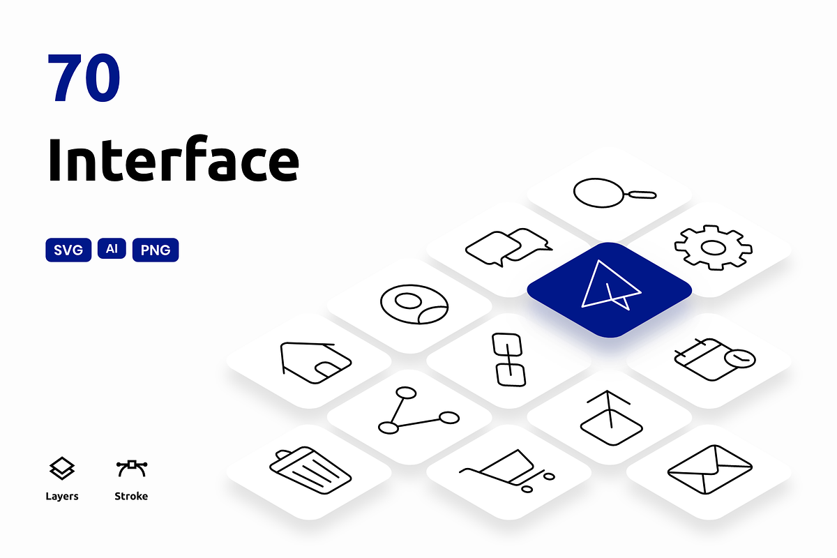 Interface - Icons Pack, an Icon by Made by Cap