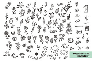 Handdrawn Vector Elements Set