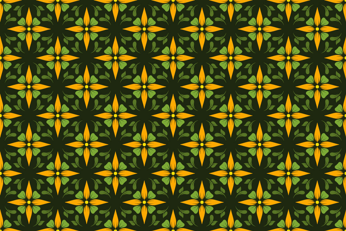 Yellow Abstract Seamless Pattern, a Pattern Graphic by Mightyfire