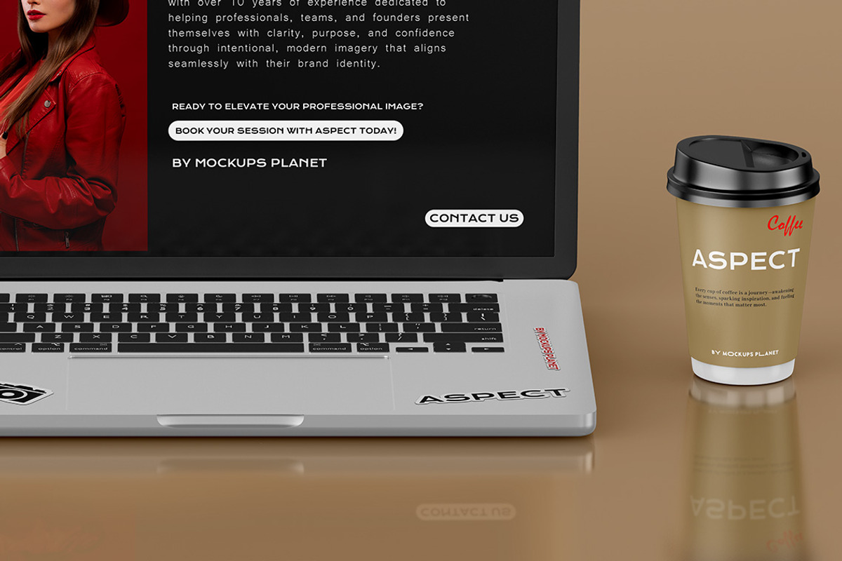 MacBook Pro 16 Sticker Mockups, a Mockup by Mockups Planet (Photo 3 of 5)