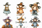 Halloween Scarecrow Girl Clipart, an Illustration by Craft Nest (Thumbnail 2 of 6)