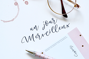 Un Jour Merveilleux - modern script, a Handwritten Font by Roland Huse Design (Thumbnail 1 of 5)