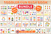 Toddler Fun Busy Book Bundle, a Marketing Template by Coco Bloom (Thumbnail 1 of 2)