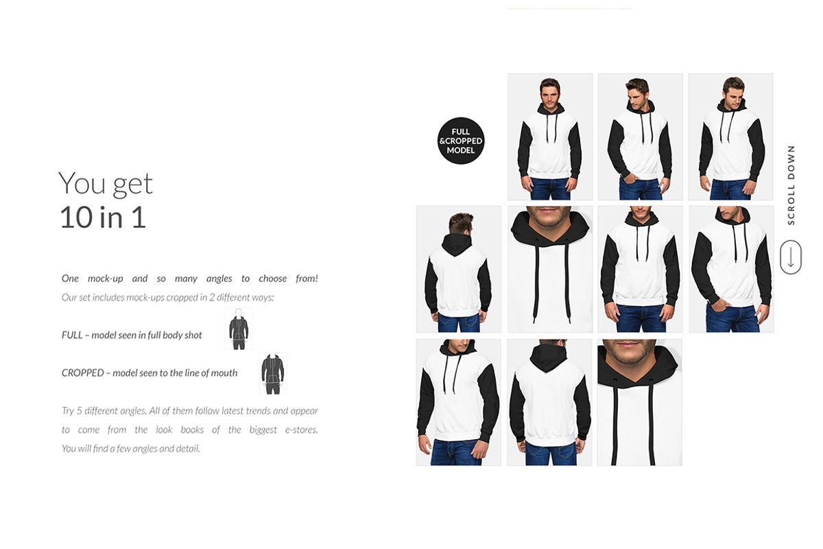 Men Hoodie Mock-ups Set FREE DEMO, a Books & Magazine Mockup by Apparel_Mockups (Photo 8 of 25)