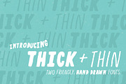 Thick + Thin Font, a Sans Serif Font by Mystik Vision (Thumbnail 1 of 4)