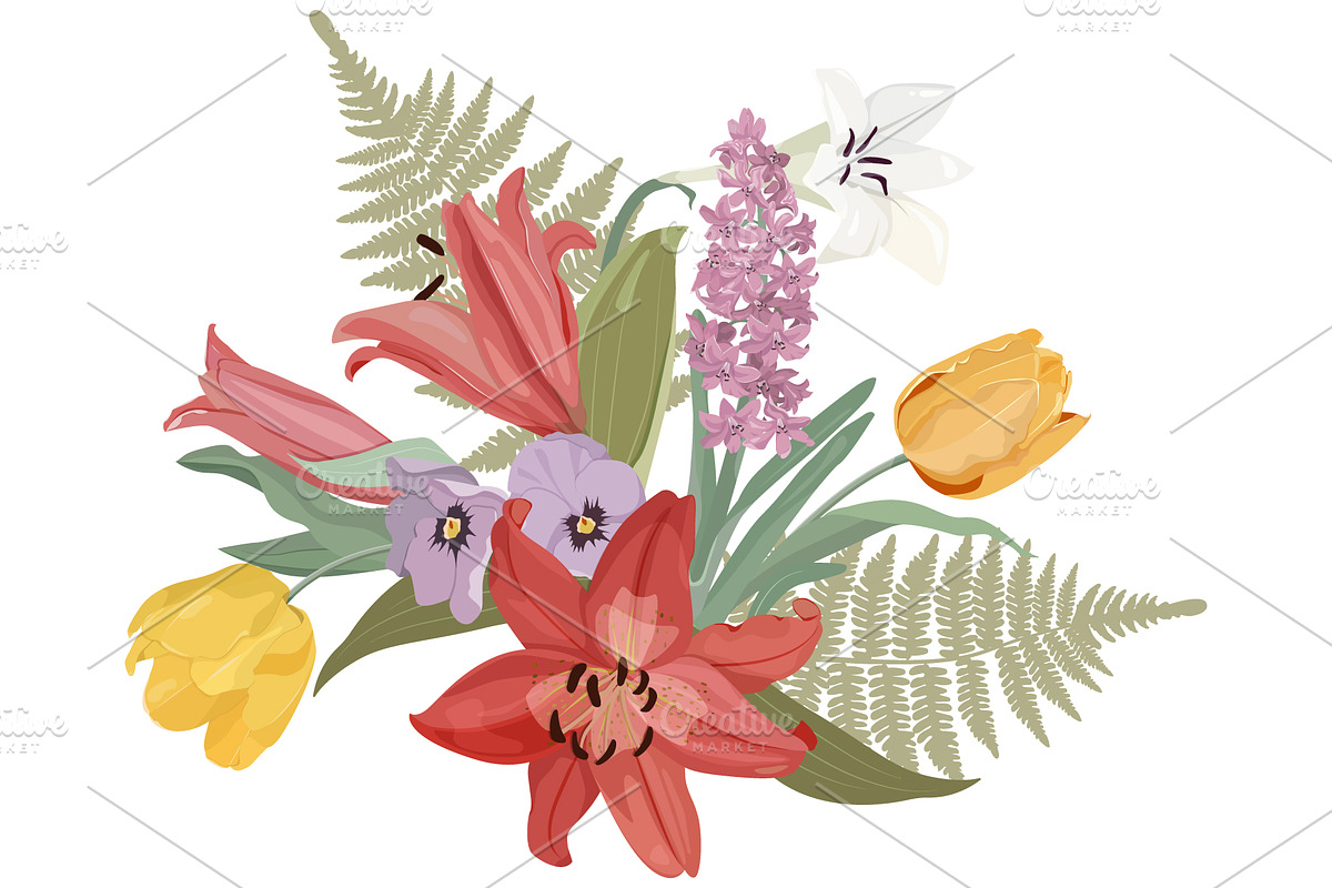 A collection of floral patterns, a Pattern Graphic by artdemidova (Photo 3 of 9)