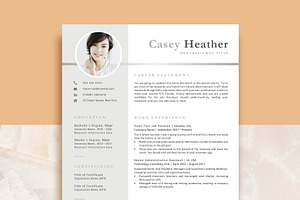 Professional Resume Template, CV