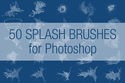 50 Splash Brushes for Photoshop, a Brush Add-On by Creative Graphics (Thumbnail 1 of 5)