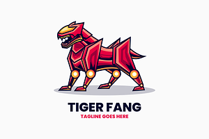 Tiger Mascot Cartoon Logo, a Branding & Logo Template by Artnivora.Std