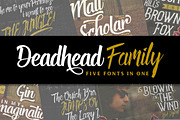 Deadhead Typeface Family, a Serif Font by Twicolabs Fontdation (Thumbnail 1 of 5)